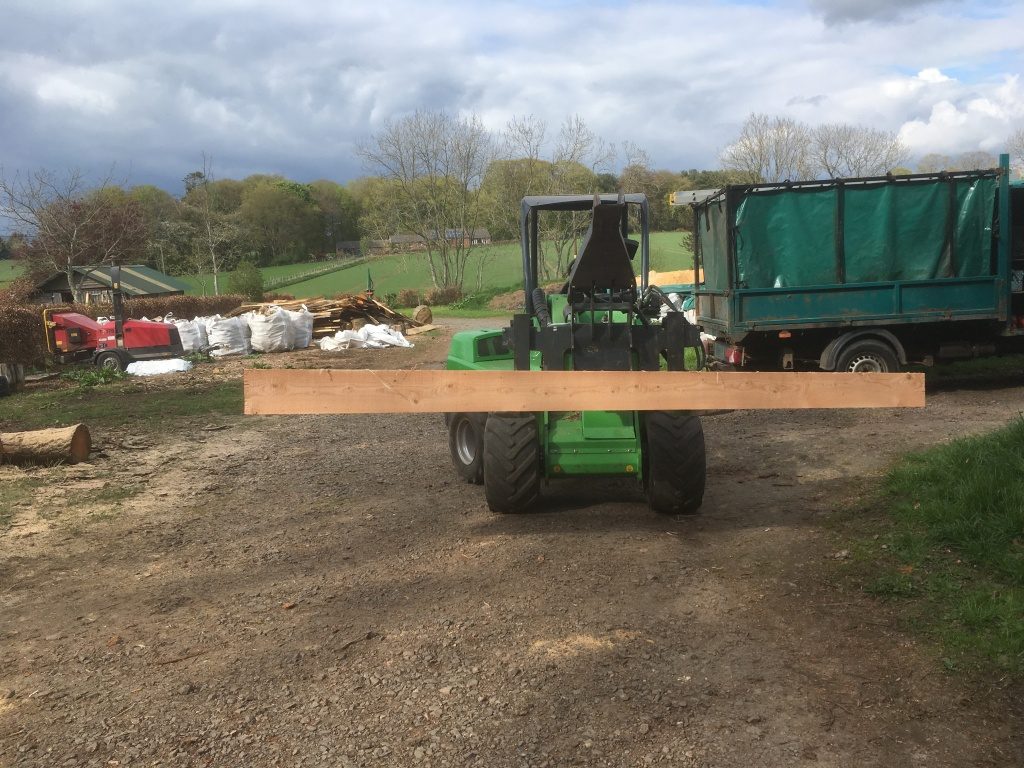 Milled timber, kiln dried to 9%